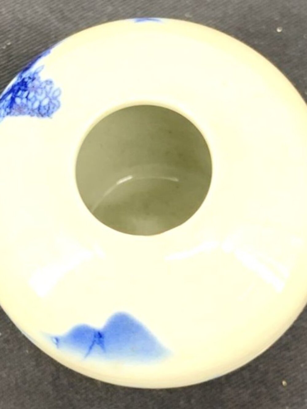 Chinese Vase Blue and White Porcelain Ginger Jar 3" Tall Vintage - Picture 6 of 7